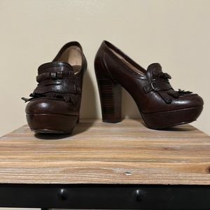 Frye leather heels